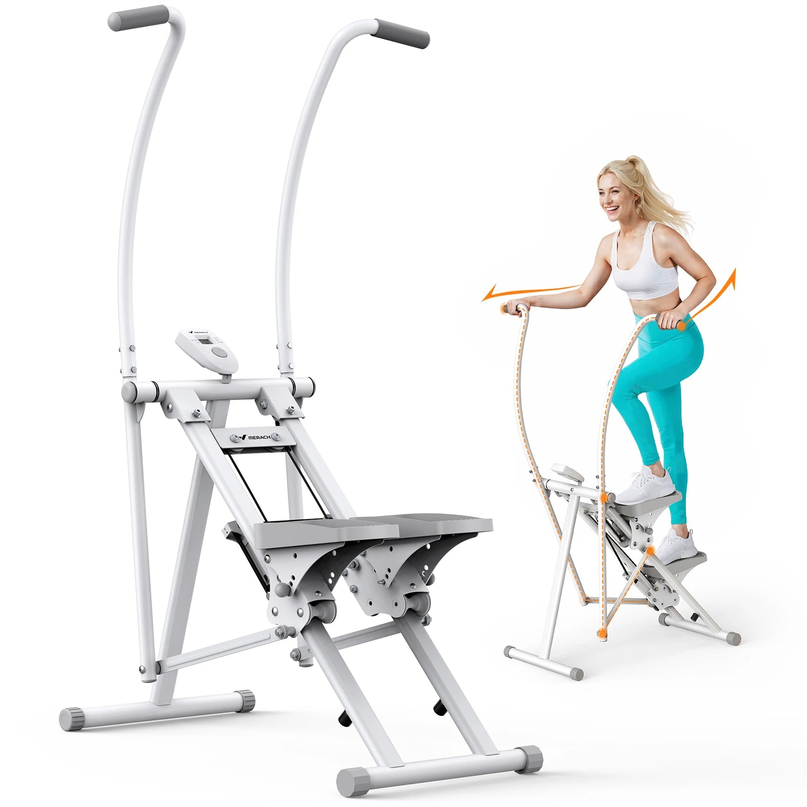 GYMIRO Pro Full-Body Vertical Stair Climber – Compact Folding Stepper Machine for Indoor Home Workouts