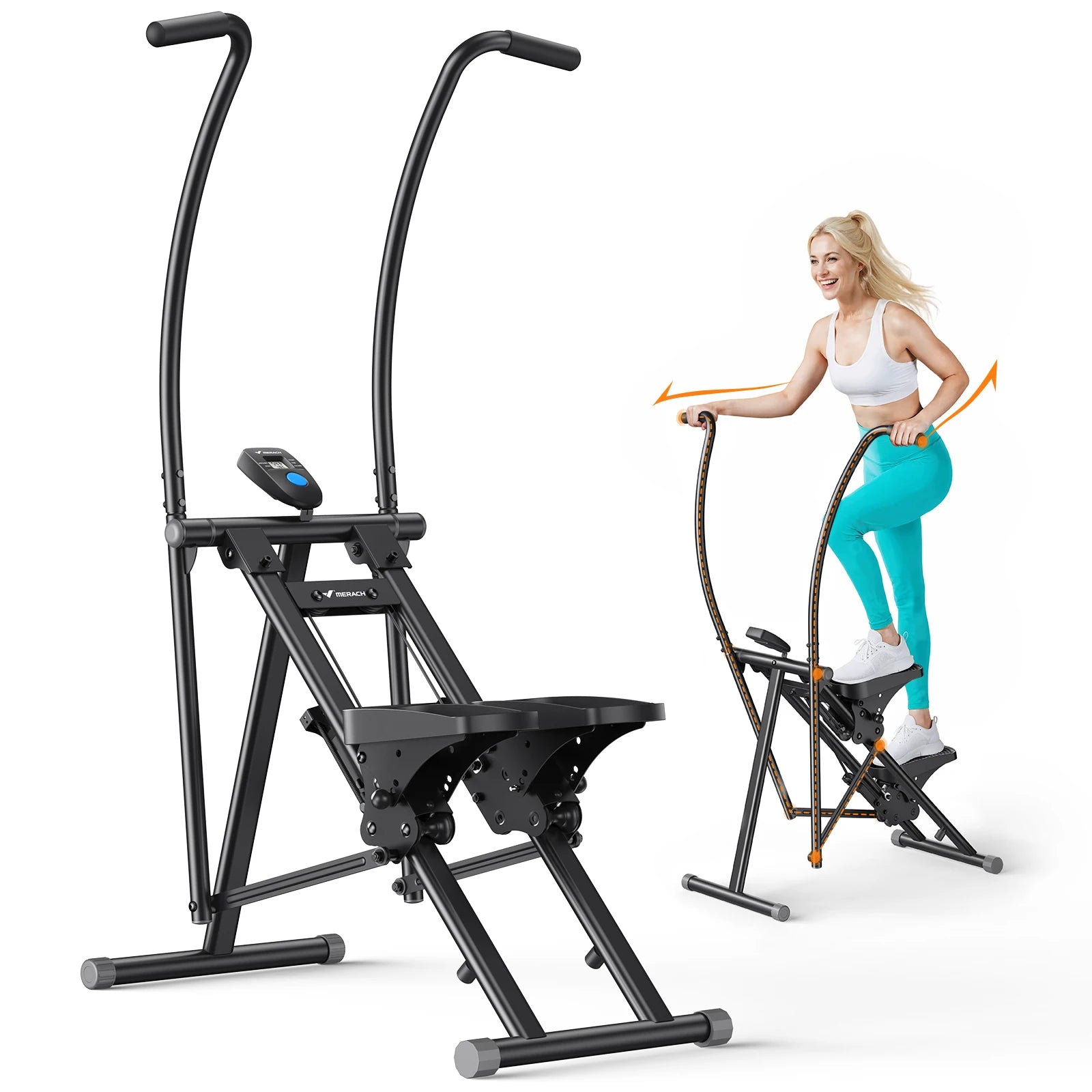 GYMIRO Pro Full-Body Vertical Stair Climber – Compact Folding Stepper Machine for Indoor Home Workouts
