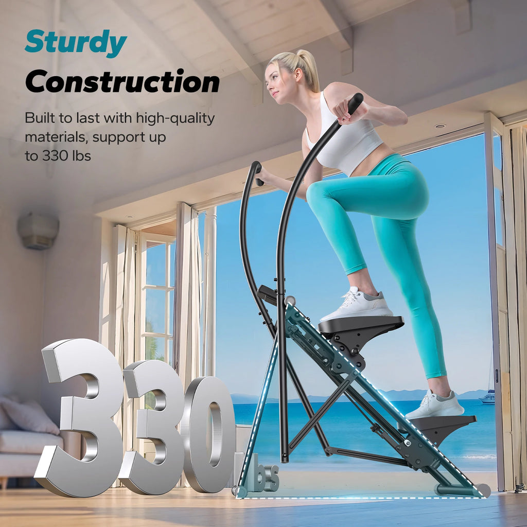 GYMIRO Pro Full-Body Vertical Stair Climber – Compact Folding Stepper Machine for Indoor Home Workouts