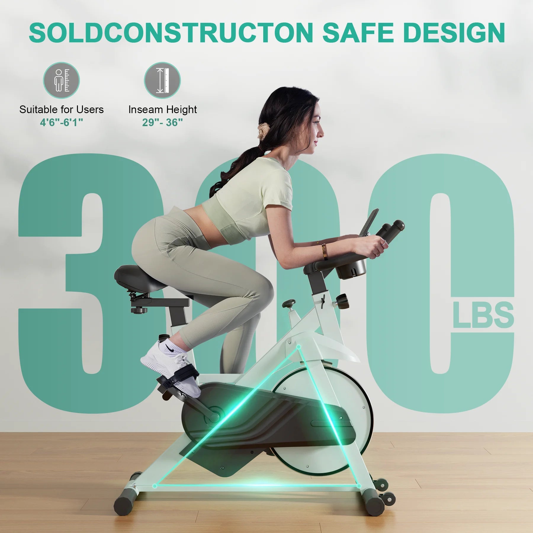 Super Run Silent Magnetic Exercise Bike (32 Resistance Levels)