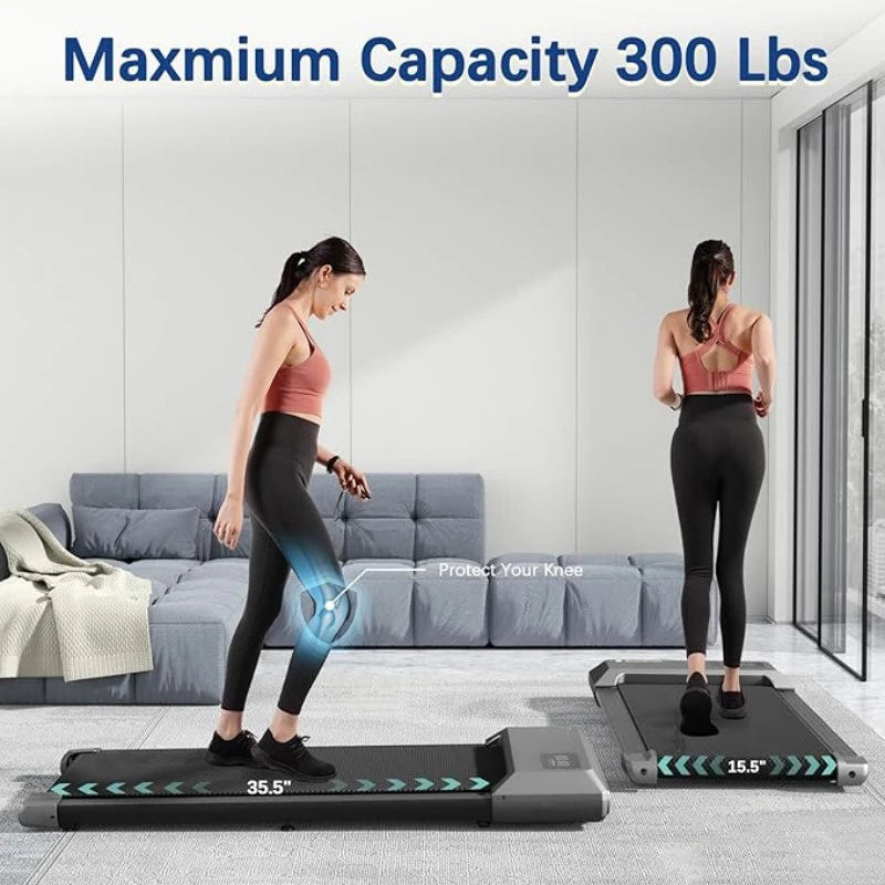 GYMIRO S1 Smart Walking Pad – 2.5HP Premium 2-in-1 Folding Treadmill for Home Workouts (300 lbs Weight Capacity)