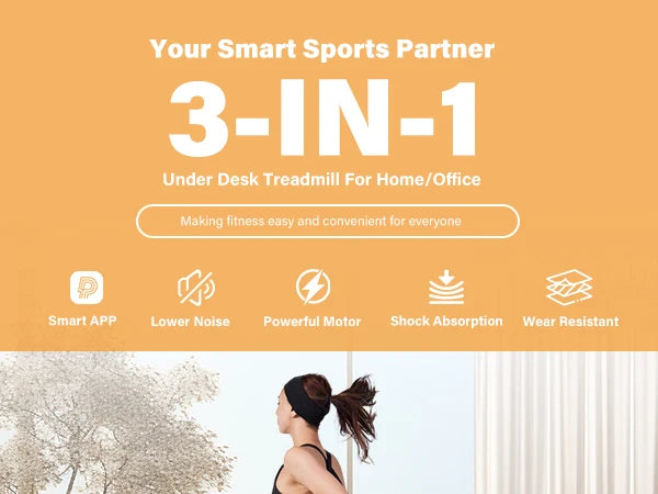 GYMIRO S1 Smart Walking Pad – 2.5HP Premium 2-in-1 Folding Treadmill for Home Workouts (300 lbs Weight Capacity)